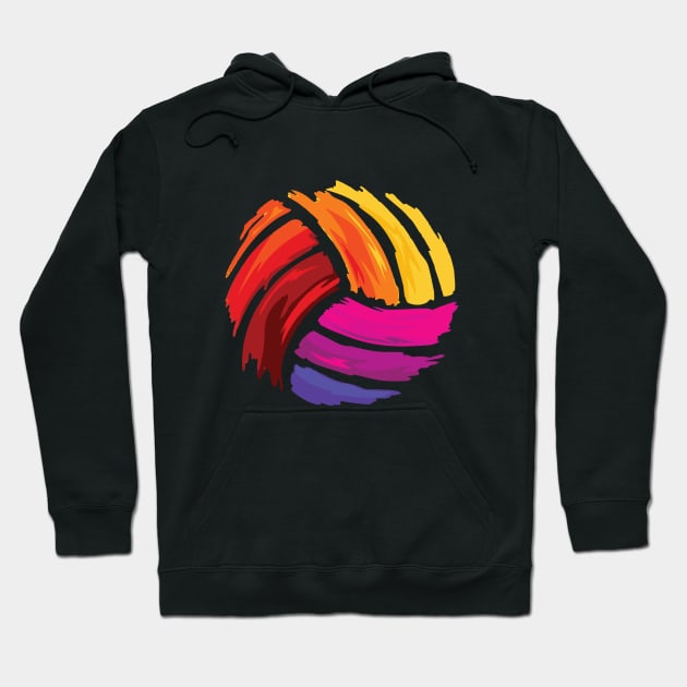 Volleyball - Volleyball Colorful Hoodie by Kudostees